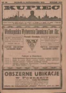 Kupiec Tygodnik: najstarszy i największy tygodnik kupiecko- przemysłowy w Polsce; centralny organ organizacyj kupieckich zachodniej Polski 1923.10.06 R.17 Nr39