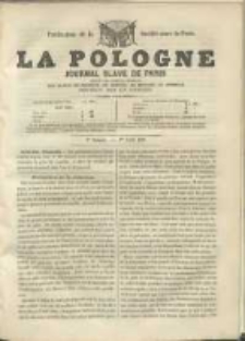 La Pologne annales contemporaines politiques, religieuses et littéraires des peuples de l'Europe orientale. R. 1. 1848/49, nr 8