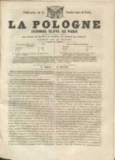 La Pologne annales contemporaines politiques, religieuses et littéraires des peuples de l'Europe orientale. R. 1. 1848/49, nr 12
