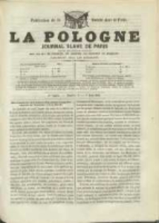La Pologne annales contemporaines politiques, religieuses et littéraires des peuples de l'Europe orientale. R. 2. 1849, nr 2