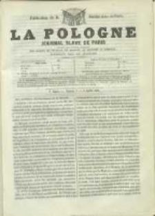 La Pologne annales contemporaines politiques, religieuses et littéraires des peuples de l'Europe orientale. R. 2. 1849, nr 7