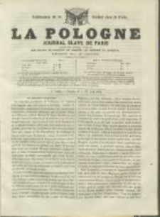 La Pologne annales contemporaines politiques, religieuses et littéraires des peuples de l'Europe orientale. R. 2. 1849, nr 14
