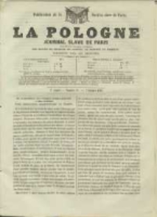 La Pologne annales contemporaines politiques, religieuses et littéraires des peuples de l'Europe orientale. R. 2. 1849, nr 20