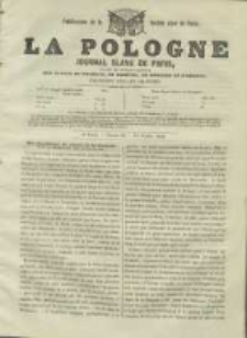 La Pologne annales contemporaines politiques, religieuses et littéraires des peuples de l'Europe orientale. R. 2. 1849, nr 21