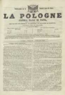 La Pologne annales contemporaines politiques, religieuses et littéraires des peuples de l'Europe orientale. R. 2. 1849, nr 30