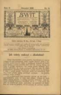 Świt. R. 2, 1909, nr 8