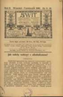 Świt. R. 2, 1909, nr 9-10