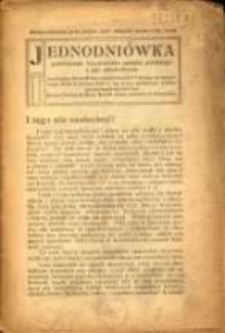 Jednodniówka poświęcona wyzwoleniu narodu polskiego z pęt alkoholizmu. Pamiątka Dnia Wstrzemięźliwości i Ofiary, urządzonego dnia 2 lutego 1923 r. na rzecz polskiego ruchu przeciwalkoholowego przez Związek Stow. Katol. Abstynentów w Poznaniu.