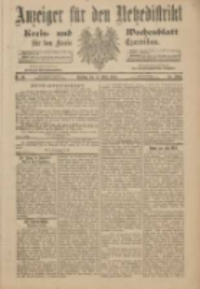 Anzeiger für den Netzedistrikt Kreis- und Wochenblatt für den Kreis Czarnikau 1901.03.12 Jg.49 Nr30