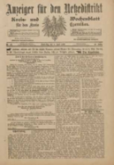 Anzeiger für den Netzedistrikt Kreis- und Wochenblatt für den Kreis Czarnikau 1901.04.04 Jg.49 Nr40