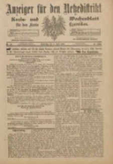Anzeiger für den Netzedistrikt Kreis- und Wochenblatt für den Kreis Czarnikau 1901.04.04 Jg.49 Nr40