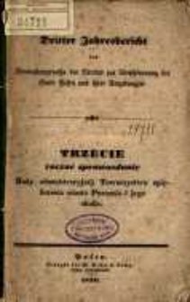 3. Roczne Sprawozdanie. R. 1839