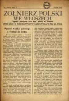 Żołnierz Polski we Włoszech = Soldato Polacco in Italia : tygodnik poświęcony życiu Armii Polskiej we Włoszech. R. 1919, nr 6