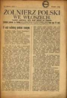 Żołnierz Polski we Włoszech = Soldato Polacco in Italia : tygodnik poświęcony życiu Armii Polskiej we Włoszech. R. 1919, nr 7