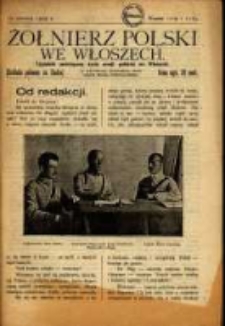 Żołnierz Polski we Włoszech = Soldato Polacco in Italia : tygodnik poświęcony życiu Armii Polskiej we Włoszech. R. 1919, nr 11/12