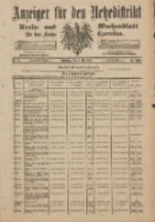 Anzeiger für den Netzedistrikt Kreis- und Wochenblatt für den Kreis Czarnikau 1901.05.02 Jg.49 Nr51
