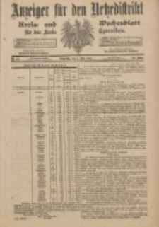 Anzeiger für den Netzedistrikt Kreis- und Wochenblatt für den Kreis Czarnikau 1901.05.09 Jg.49 Nr54