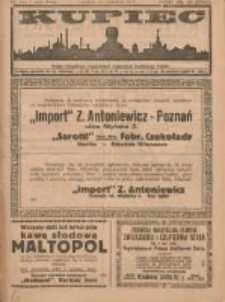 Kupiec Tygodnik: najstarszy i największy tygodnik kupiecko- przemysłowy w Polsce; centralny organ organizacyj kupieckich zachodniej Polsk 1924.06.17 R.18 Nr24