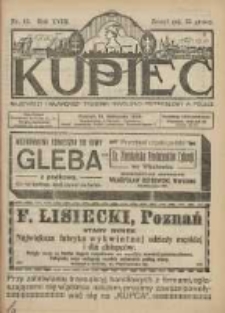Kupiec Tygodnik: najstarszy i największy tygodnik kupiecko- przemysłowy w Polsce 1924.11.15 R.18 Nr45