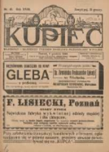 Kupiec Tygodnik: najstarszy i największy tygodnik kupiecko- przemysłowy w Polsce 1924.12.04 R.18 Nr48