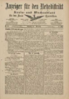 Anzeiger für den Netzedistrikt Kreis- und Wochenblatt für den Kreis Czarnikau 1901.08.01 Jg.49 Nr88