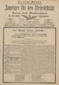 Anzeiger für den Netzedistrikt Kreis- und Wochenblatt für den Kreis Czarnikau 1901.08.06 Jg.49 Nr91