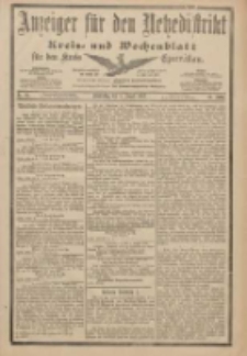 Anzeiger für den Netzedistrikt Kreis- und Wochenblatt für den Kreis Czarnikau 1901.08.08 Jg.49 Nr92