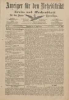 Anzeiger für den Netzedistrikt Kreis- und Wochenblatt für den Kreis Czarnikau 1901.08.15 Jg.49 Nr95