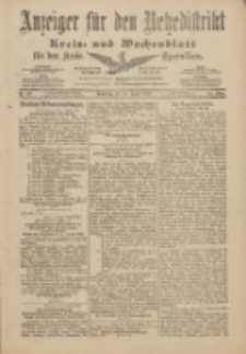 Anzeiger für den Netzedistrikt Kreis- und Wochenblatt für den Kreis Czarnikau 1901.08.22 Jg.49 Nr98