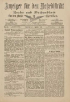 Anzeiger für den Netzedistrikt Kreis- und Wochenblatt für den Kreis Czarnikau 1901.09.07 Jg.49 Nr105