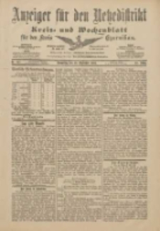 Anzeiger für den Netzedistrikt Kreis- und Wochenblatt für den Kreis Czarnikau 1901.09.12 Jg.49 Nr107