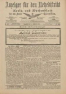 Anzeiger für den Netzedistrikt Kreis- und Wochenblatt für den Kreis Czarnikau 1901.09.14 Jg.49 Nr108