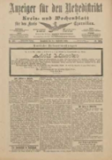 Anzeiger für den Netzedistrikt Kreis- und Wochenblatt für den Kreis Czarnikau 1901.09.14 Jg.49 Nr108