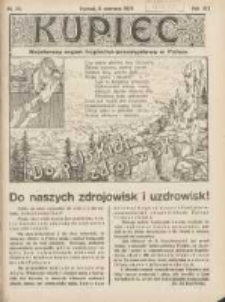 Kupiec Tygodnik: najstarszy i największy tygodnik kupiecko- przemysłowy w Polsce 1925.06.08 R.19 Nr22