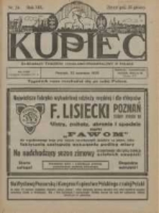 Kupiec Tygodnik: najstarszy tygodnik kupiecko- przemysłowy w Polsce 1925.06.22 R.19 Nr24