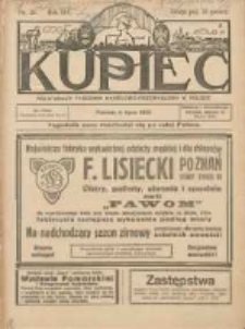 Kupiec Tygodnik: najstarszy tygodnik kupiecko- przemysłowy w Polsce; Kongres Kupiectwa w Grudziądzu 1925.07.06 R.19 Nr26