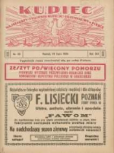 Kupiec Tygodnik: najstarszy tygodnik kupiecko- przemysłowy w Polsce; Kongres Kupiectwa w Grudziądzu 1925.07.22 R.19 Nr28 Wydanie Pomorskie