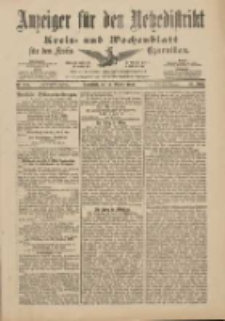 Anzeiger für den Netzedistrikt Kreis- und Wochenblatt für den Kreis Czarnikau 1901.10.12 Jg.49 Nr120