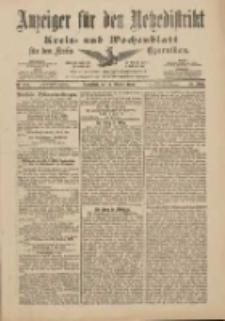Anzeiger für den Netzedistrikt Kreis- und Wochenblatt für den Kreis Czarnikau 1901.10.12 Jg.49 Nr120