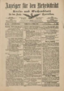 Anzeiger für den Netzedistrikt Kreis- und Wochenblatt für den Kreis Czarnikau 1901.10.29 Jg.49 Nr127