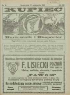Kupiec Tygodnik: najstarszy tygodnik kupiecko- przemysłowy w Polsce 1925.10.22 R.29 Nr41