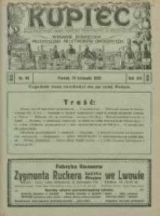 Kupiec Tygodnik: najstarszy tygodnik kupiecko- przemysłowy w Polsce 1925.11.26 R.19 Nr46; wydanie poświęcone przemysłowi przetworów owocowych