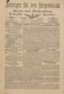 Anzeiger für den Netzedistrikt Kreis- und Wochenblatt für den Kreis Czarnikau 1901.11.23 Jg.49 Nr137