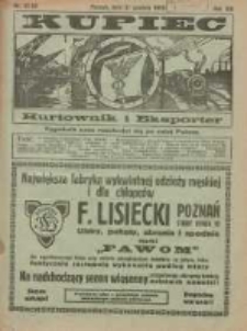 Kupiec Tygodnik: najstarszy tygodnik kupiecko- przemysłowy w Polsce 1925.12.31 R.19 Nr51/52