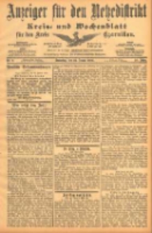 Anzeiger für den Netzedistrikt Kreis- und Wochenblatt für den Kreis Czarnikau 1902.01.23 Jg.50 Nr9