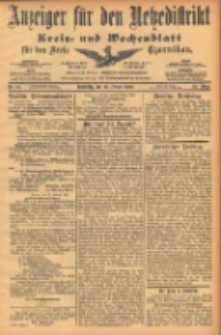 Anzeiger für den Netzedistrikt Kreis- und Wochenblatt für den Kreis Czarnikau 1902.02.25 Jg.50 Nr23