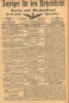 Anzeiger für den Netzedistrikt Kreis- und Wochenblatt für den Kreis Czarnikau 1902.03.11 Jg.50 Nr29