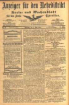 Anzeiger für den Netzedistrikt Kreis- und Wochenblatt für den Kreis Czarnikau 1902.03.27 Jg.50 Nr36