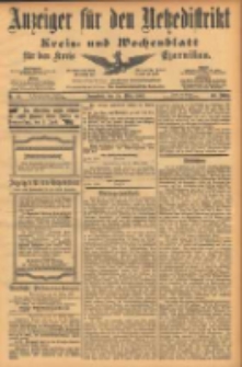 Anzeiger für den Netzedistrikt Kreis- und Wochenblatt für den Kreis Czarnikau 1902.03.29 Jg.50 Nr37