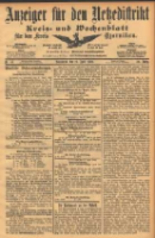 Anzeiger für den Netzedistrikt Kreis- und Wochenblatt für den Kreis Czarnikau 1902.04.19 Jg.50 Nr45